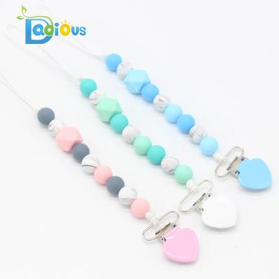 China Lovely New Silicone Baby Reborn Adult Baby Pacifier Clip Teething Pacifer Clip Silicone for sale