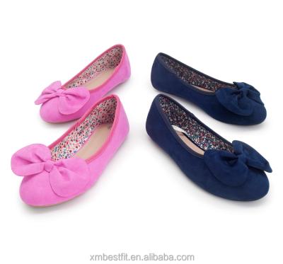 China 2021 Good Quality Comfortable Round Toe Beautiful Butterfly Tie Dancing Shoes Casual Flats Ballerina for sale