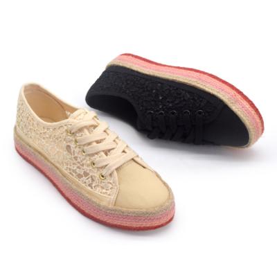 China Classic fashion trend new arrival canvas style sneakers women girl summer spring vulcanized shoes for sale