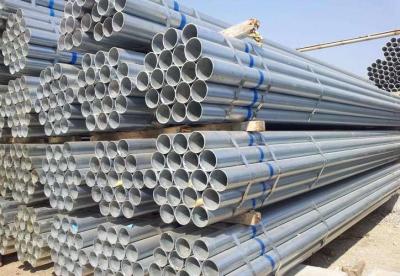 China 5.0mm Galvanized Welded Steel Pipe Hot Dip Round 600g / M2 en venta