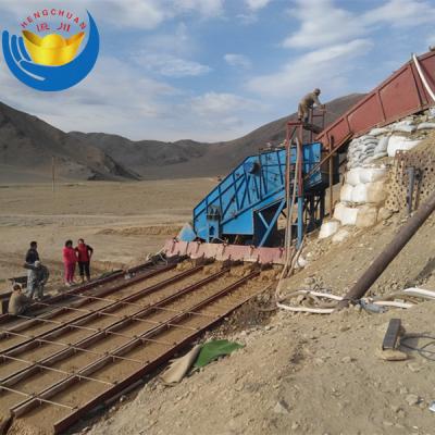 China 2018 new design alluvial ore gravity gold washing plant with trommel and vibrating sluice from China for sale