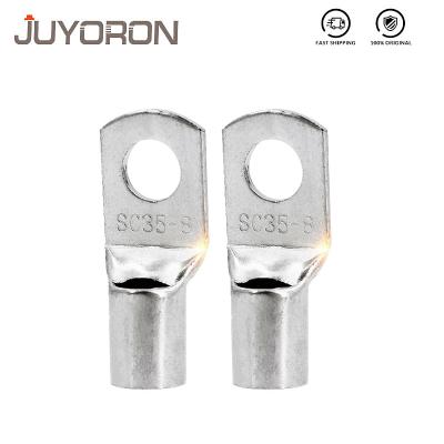 China Copper SC 35-6 35-8 35-10 Bare Copper Wire Nose Terminal SC35 Battery Block Lugs Hole Type Crimp Cable END 35mm Wire SC Connector for sale