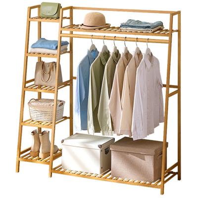 China Hot Selling Cheap Modern Clothes Expandable Coat Rack Wooden Shelf Coat Racks For Clothing Store Bedroom Furniture for sale