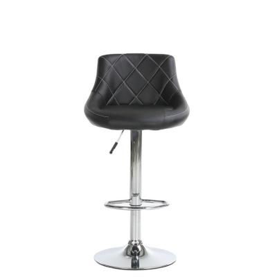 China Modern Comfortable PU Leather Bar Stools With 385mm Base for sale