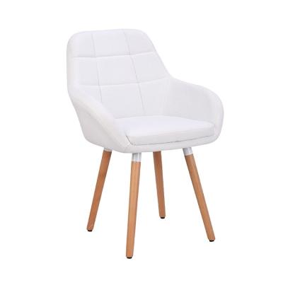 China Other Modern Home Furniture Leisure High Back Modern Accent Chair With Wooden Leg for sale