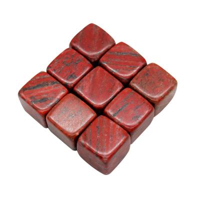 China 2021 Disposable Natural Red Jasper Whiskey Stones For Party Gifts for sale