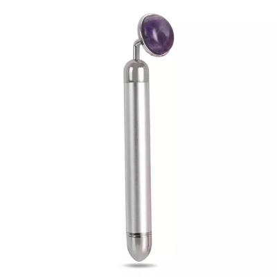 China 2019 New Arrival Custom Face Amazon Gold Plated Automatic Vibrating Metal Facial Amethyst Lifting Rollers for sale