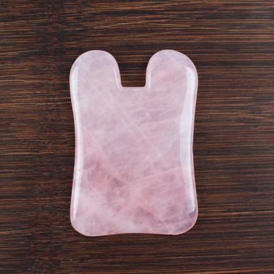 China Hot Sale Rose Quartz Stone Massage, Guasha Board, Body Bian Shi Stone for sale