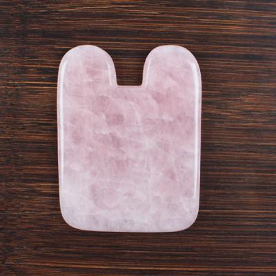 China Rose Quartz Guasha Massage /Head Body Face Health Guasha Tool for sale