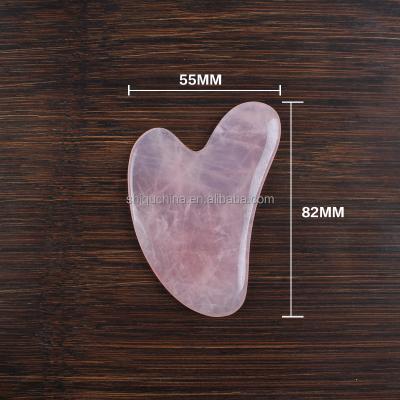 China 2021 Natural High Quality Natural Green Facial Rose Quartz Aventurine Guasha Guasha Tip and Massage Tools for sale