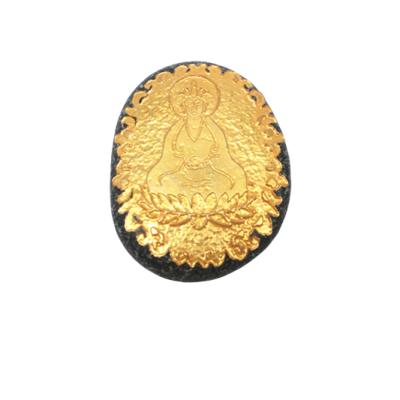 China 2019 Most High Quality Country Yiwu Gold Plated Buddhism And Christian Pocket Wish Stones for sale