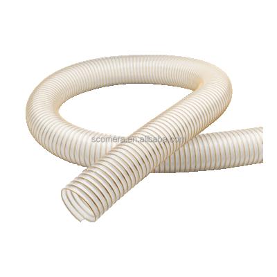 China clear PU suction pipe PU vacuum hose copper wire PU vacuum hose optional for sale