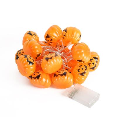 China Garden 10/20 LED Halloween Decorations Pumpkin Lights Outdoor Waterproof Battery Operated String Light for sale