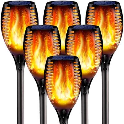 China Garden.Lawn.Villas.Park.Yard 96LED Solar Torch Lights Outdoor Waterproof Solar Garden Pathway Lawn Light with Dancing Flame Flickering Lamps for sale