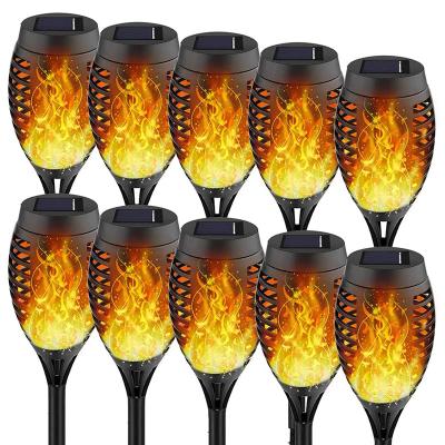 China Garden.Lawn.Villas.Park.Yard Outdoor Waterproof Solar Torch Light Mini 12 LED Solar Flame Garden Pathway Lawn Lights for sale