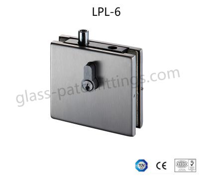 Chine Poinçon en verre Frameless de garnitures de correction de porte de serrure de correction de centre traité avec la boîte de grève à vendre