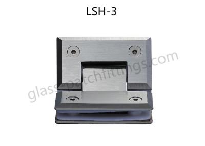 China Glass To Glass Shower Door Hinges 25 Degrees Automatically Back To Zero Position for sale