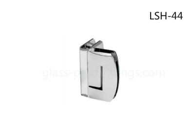 China Hydraulic Adjustable Glass Connectors And Clamps , Shower Glass Hinges CP Surface for sale