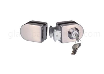 China Stainless Steel Cover Glass Door Hinges And Locks Semi Round Shaped With Strike Box for sale