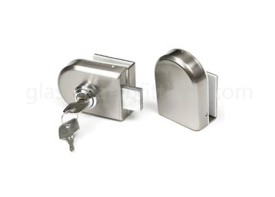 China Double Centre Glass Door Lock PSS / SSS Surface Color Direct Installation Without Cutting Hole for sale