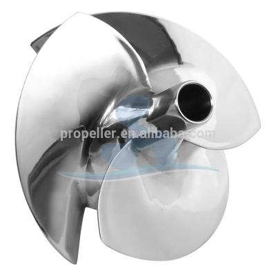 China Jet Ski Pumps ISO Certificate Three Blade Mount Pump Impeller Machining Stainless Steel Racing Jet Ski Impeller for sale