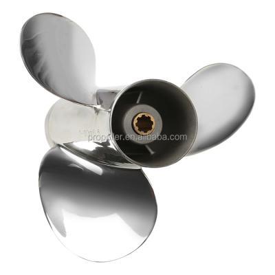 China Yamaha / Suzuki / Honda Mercury Outboard Engines Stainless Steel Boat Outboard Propeller For HONDA Engine 50HP for sale