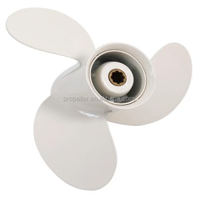 China 3 Blade Aluminum Alloy Marine Boat Outboard Propeller For Yamaha Motor 9.9-15HP for sale