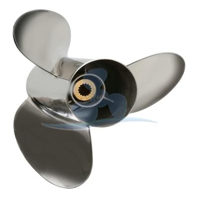 China Stainless Steel Stainless Steel Marine Propeller Match For YAMAHA Outboard Motor 14-1/2x15 for sale