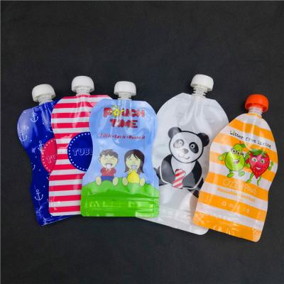 China Safety Food Drink Spouted Rotary Spout Pouch Custom Printed Liquid Plastic Bags 10-500ml Food Pouch Packaging For Baby Food for sale