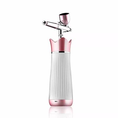 China Acne Treatment New Water Oxygen Injection Sprayer Humidifier Gun Peel Rejuvenation Moisturizing Shrinking Cleaning Plumbs Anti Aging Beauty Machine for sale