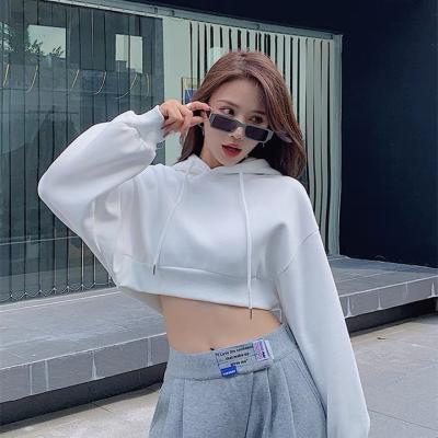 China Breathable Spring and Autumn Cotton Wholesale Cropped Cropped Women's Hoodies Women's Long Sleeve Clothing for sale