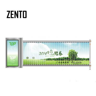 China Advertising automatic barrier gate, outdoor used car parking lot advertising, parking lot barrier ZT-YG01 for sale