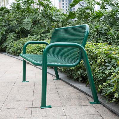 China Modern Garden Bench Seat Metal Leg Low Cost Thermoplastic Coating Bench for sale