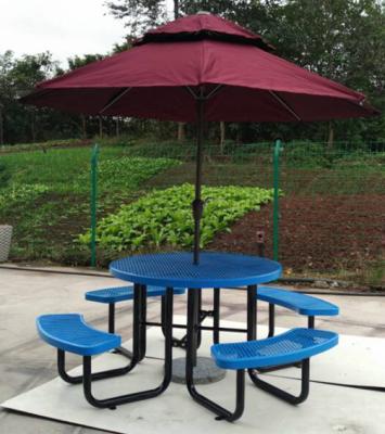 China Outdoor Outdoor Thermoplastic Steel Mesh Picnic Table Plastisol Coating Table (TB-60) for sale