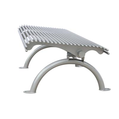 China Contemporary Modern Furniture Manufacturer Exporting Luxury Japanese Garden Stainless Steel Backless Bench for sale