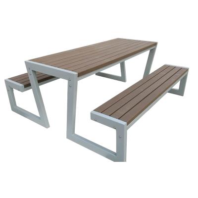 China Outdoor Patio Bench (TB49) Patio Furniture , Picnic Table WPC Picnic Table for sale