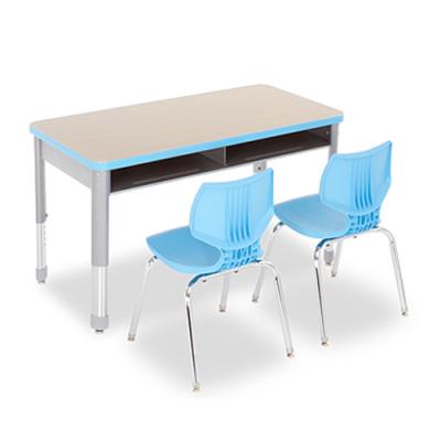 China Modern School Classroom Desk With Modern Wooden Chair Child Study Desk And Chair for sale