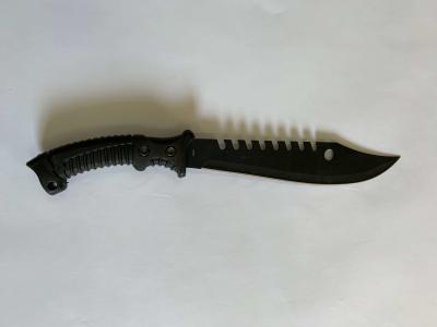 China ODM 16in Rubber Handle Fixed Blade Hunting Knife 3mm Blade for sale