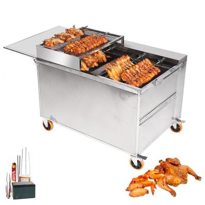 China Meat Processing Plants Commercial 1/4/8 Stick Gas Roast Chicken Oven Electric Roast Duck Oven Universal Rotary Roast Chicken Oven for sale