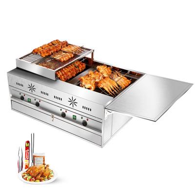 China Meat Processing Plants Automatic Electric Chicken Oven Roast Wing Rock Roast Chicken Commercial Automatic Rotary Legs for sale