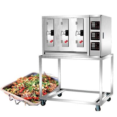 China Custom Commercial Meat Processing Plants Barbecue 4000w Electric 3 Grid Fish Portable Grill Machine for sale