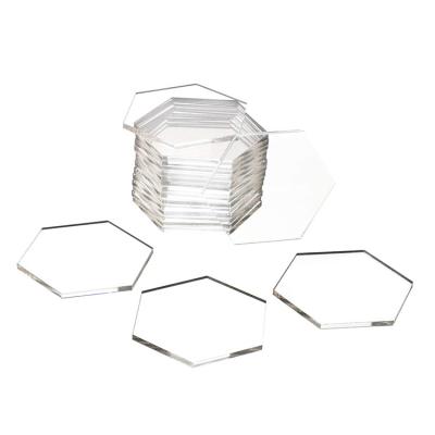 China Custom Printing Viable Make Your Own Design Round Various Shape Clear Acrylic Coasters For Drinks for sale