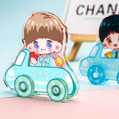 China Low MOQ Eco-friendly Material BTS Transparent Acrylic Anime Cartoon Character Display Standee Custom for sale