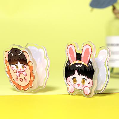 China Europe's best-selling Mini Cute Fashion TV and film character stationery clip sticky note clip acrylic clear clip for sale