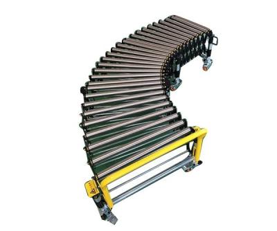 China Fire Resistant Portable Flexible Expandable Gravity Roller Conveyor Table Electric Roller for sale