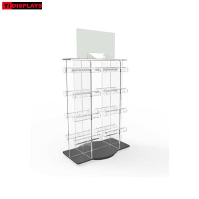 China Retail Store Rotating Acrylic Spinner Display Rack Bracelet Display Rack Hair Band Display Stand for sale