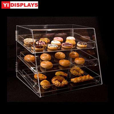 China Retail Shop Acrylic Display Case Bakery Showcase Cupcake Bakery Display Box for sale