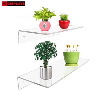 China Bookstore and Room Wall Mounted Acrylic Storage Rack Acrylic Floating Display Shelf for sale