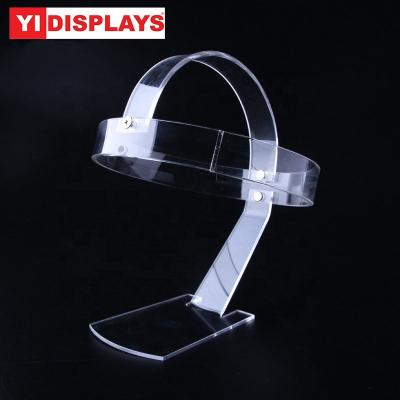 China Durable Clear Acrylic Lighthouse Hat Display Rack Hanging Frame for sale