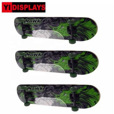 China Wall Mounted Luxury Clear Acrylic Retail Skateboard Wall Display Rack Wake Board Rack for sale